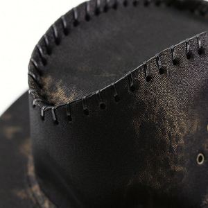 Spring Summer Autumn Solid Color Vegan Suede Cowboy Hat Beach Travelling Fedora Hat for Women Men <b>Sun</b> <b>Shade</b> - Product Image 5