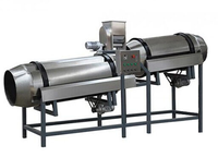Machine à enrober les snacks en caramel en acier inoxydable / machines à saupoudrer les aliments en tambour