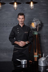 Professionele koksjas voor mannen, uniform voor hotel, restaurant, keukenpersoneel en horeca. - Product Image 4