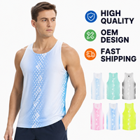Débardeur Unisexe à Séchage Rapide et Respirant pour la Course et le Sport, Service OEM ODM, Impression Personnalisée de Haute Qualité, Débardeur Sans Manches