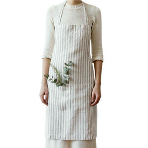 Vente en gros de bonne qualité, nouveau Design de cuisine en <span class=keywords><strong>lin</strong></span> <span class=keywords><strong>japonais</strong></span>, jupe longue de cuisine, magnifique <span class=keywords><strong>tablier</strong></span> sans manches - Product Image 1