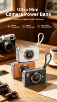 Chargeur portable certifié 3C, fin et léger, câble intégré Type-C, charge rapide 22,5 W, écran LED, 10000 mAh, ultra mini, caméra