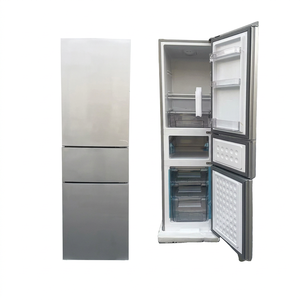 Refrigerador Midei BCD-215 de 3 Puertas con Enfriamiento por Aire, Enfriamiento Rápido y Congelador, 215L, Clase A, Compacto, Color Plateado, Nuevo Modelo 220V - Product Image 1