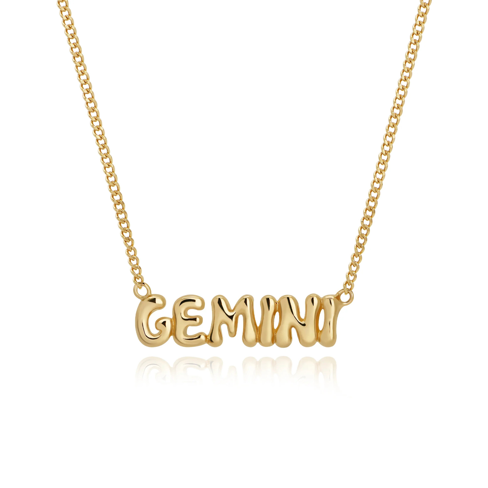 Collier du zodiaque Gemini Bubble