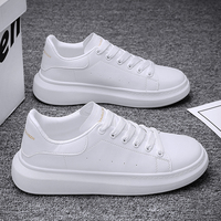 Chaussures à lacets noires quatre saisons pour homme, semelles épaisses, rehaussantes, de base, tendance, toutes saisons
