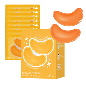 Maschera Contorno Occhi in Gel con Acido Cogico, Curcuma e Vitamina C - Antirughe, Rimuove Occhiaie, Lenitiva, Riparatrice, Riduce Linee Sottili, Rassodante, Illuminante - Product Image 1
