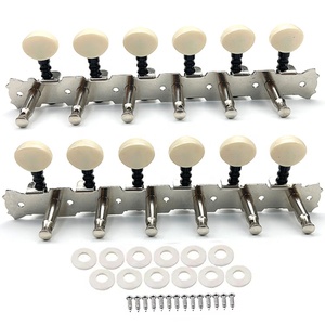 Clavijas de Afinación para Guitarra Acústica de 12 Cuerdas, 6L6R Cromadas, Clavijeros de <span class=keywords><strong>Mandolina</strong></span> con Doble Orificio - Product Image 2