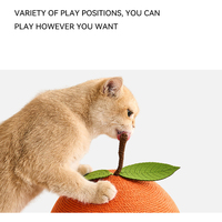 Jouet à gratter pour chat en sisal, boule à gratter, tourne-disque, sans perte de fibres, durable, résistant à l'usure, pour affûter les griffes, fournitures pour animaux de compagnie pour chats d'intérieur