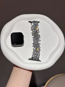 <span class=keywords><strong>Bracelet</strong></span> en métal torsadé entièrement en diamant pour <span class=keywords><strong>Apple</strong></span> <span class=keywords><strong>Watch</strong></span> Series 10 SE 8 <span class=keywords><strong>7</strong></span> 6 5 4 3 2 1 <span class=keywords><strong>Bracelet</strong></span> pour <span class=keywords><strong>femme</strong></span> - Product Image 6