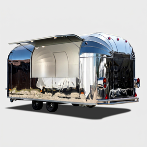 Camion de restauration mobile en acier inoxydable blanc motorisé avec compartiments isolés pour la livraison d'aliments surgelés, la restauration de rue mobile - Product Image 1