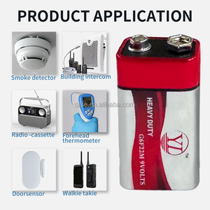 9v סוללה <span class=keywords><strong>6f22</strong></span> 9v סוללה אלקליין פחמן עבור סוללה רב-טיימטר - Product Image 5