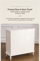 Commode en bois massif de style mid-century, meuble de rangement pour salon et chambre, tiroirs durables et écologiques, grand meuble de maison