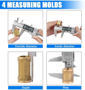 Calibrador Digital de Acero Inoxidable con Pantalla LCD Grande, Fácil Cambio entre Medidas en Pulgadas <span class=keywords><strong>y</strong></span> Metradas, 12 Pulgadas/300 mm - Product Image 6