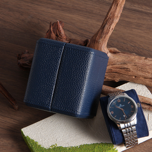 Premium Leatherette <b>Watch</b> <b>Case</b> with Velvet Interior Protective Storage Box for Single Wristwatch Travel and Display - Product Image 4