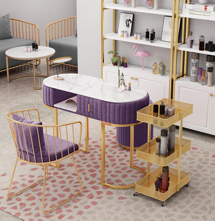 Лидер продаж, мраморный двойной стол для ногтей и стул, стол для ногтей, мебель для салона красоты, розовый Маникюрный Стол для ногтей, инструменты для маникюра