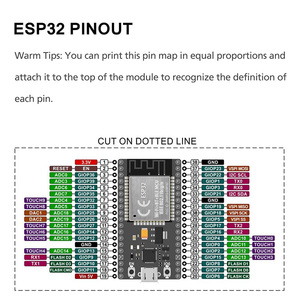 Carte d'extension ESP32 originale 38 broches avec CPU double cœur et WiFi sans fil, version originale - Product Image 4