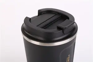 PINKAH מותאם אישית לוגו 500ml אבקה מצופה נירוסטה 12-אונקיה קפה נסיעות ספל