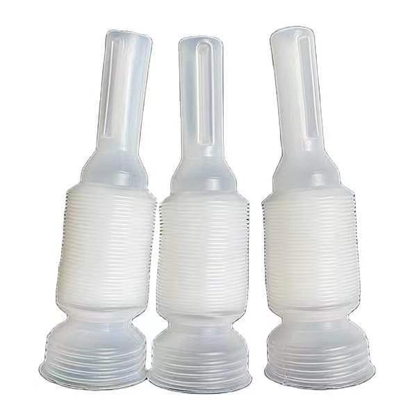 Lot De 2 Becs Flexibles Avec Entonnoir à Huile - Pour Voiture Et Moto - Neuf
