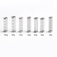 Ressort de compression en spirale en acier inoxydable 304 de 0,6 mm, personnalisé en usine, pour claviers mécaniques