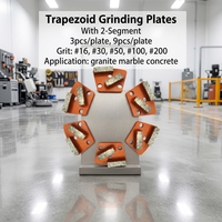 Plaques de meulage en diamant à liaison métallique trapézoïdale Fast Goss, disques de meulage pour le polissage des sols en pierre et en béton