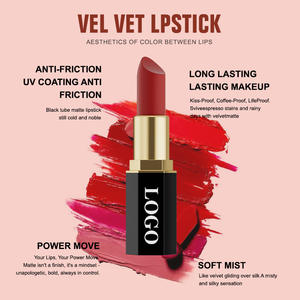 24 colores Cremoso Mineral Moda Mate Belleza ClearLasting Impermeable Lujo 24 horas Lápiz labial para labios - Product Image 6