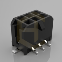Connecteur fil-carte HC-MX3.0-2X3ALT, connecteur Molex 43020 43025, connecteur à puce pas de 3,0 mm