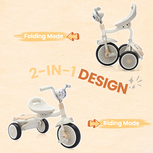 Tricycle 4-en-1 Istaride pour enfants – Vélo à 3 roues pour bébés de 1 à 5 ans, mode draisienne, cadeau idéal - Product Image 5