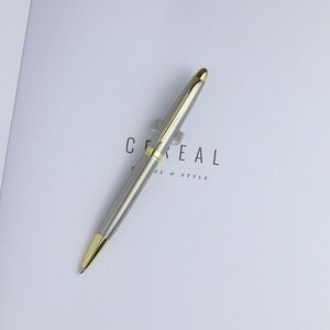 <span class=keywords><strong>Stylo</strong></span> bille de luxe en métal noir et or, <span class=keywords><strong>stylo</strong></span> signature de haute qualité avec logo gravé au laser pour cadeaux d'événements d'entreprise - Product Image 5