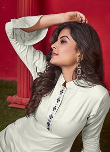 ชุดแต่งกายปากีสถานสำหรับผู้หญิงอินเดียชุดสูท kurti กับกางเกงสำหรับสวมใส่สบายๆในราคาขายส่งจากอินเดีย - Product Image 2