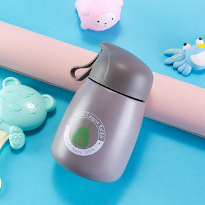 silverjet <b>Mini</b> 260ml Stainless Steel Vacuum Flask Cute Water <b>Bottle</b> For Kids With Portable Handle BPA Free Keep Warm Cold - Product Image 4