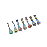 Conjunto de cableado OEM impermeable con código D, receptáculos para panel automotriz y conector de enchufe sin blindaje para cable de conexión