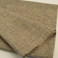 Rideau occultant gris en tissu brocart polyester ignifuge personnalisé en usine pour hôtel (rouleau)