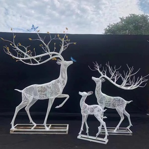 Sculpture de <span class=keywords><strong>girafe</strong></span> en fibre de verre, Sculpture d'animal d'art pour jardin extérieur, Offre Spéciale - Product Image 6