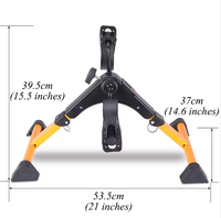 Vélo d'exercice pliable électrique portable en aluminium pour la rééducation à domicile, entraînement des bras et des jambes