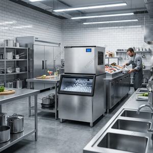 Máquina de <span class=keywords><strong>Hielo</strong></span> Comercial de Alta Productividad de 120kg-500kg para Bares, Cafeterías, Hoteles y Restaurantes con Motor Duradero como Componente Principal - Product Image 4
