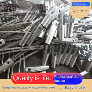 メーカー供給 AiSi規格200シリーズ亜鉛メッキ鋼線ロープ スリーブ圧着ケーブル モデル08 - Product Image 3