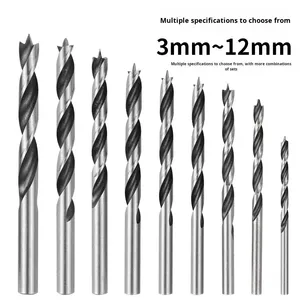 Foret à <span class=keywords><strong>bois</strong></span> à trois pointes Siinowell SW-WDB01 à queue ronde de 140 mm, vente directe usine, ODM/OEM pour le perçage du <span class=keywords><strong>bois</strong></span> dur - Product Image 2