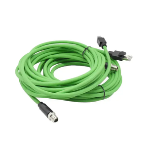 สายเชื่อมต่ออีเธอร์เน็ตแบบ M12 X Code 8 พิน หัวต่อแบบตัวผู้ ต่อกับ RJ45 IP67 หัวต่อกันน้ำสำหรับงานอุตสาหกรรม - Product Image 5