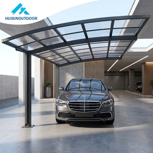Auvent de voiture de luxe résistant au vent Gold Factory, abri de voiture en aluminium robuste pour <span class=keywords><strong>Audi</strong></span>, abri solaire pour voiture - Product Image 1