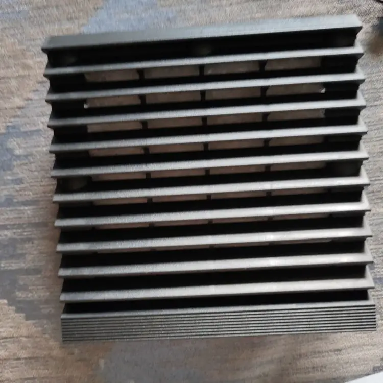 Filtro de ventilador de 120mm con persianas negras para ventilador de 120x120x25mm y ventilador de 120x120x38mm