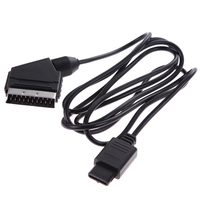 Câble AV SCART RGB de 1,8 m pour console de jeu Nintendo NES N64 SNES Gamecube NGC NTSC avec gaine en PVC