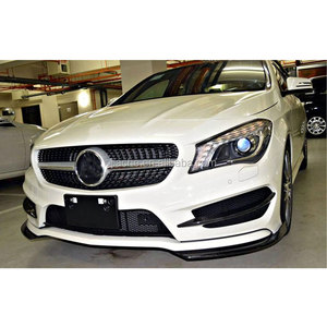 De fibra de carbono labio delantero divisores Spoiler lado conservas de aletas para <span class=keywords><strong>Mercedes</strong></span> Clase A W176 A180 A200 2013-2019 FRP La parachoques delantales - Product Image 2