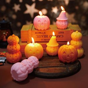 Bougie parfumée créative en forme de chapeau de sorcière et de citrouille pour Halloween, bougie en cire de soja, décoration d'intérieur, décoration de fête effrayante, cadeau - Product Image 4