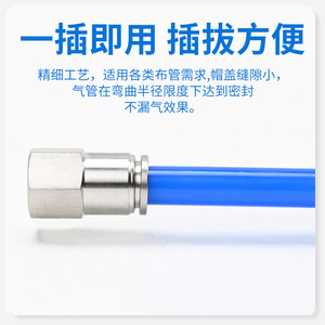 Stainless Steel <b>Quick</b> Coupler PCF8 01 Male Threaded Straight Pneumatic <b>Connector</b> High Pressure Heat Resistant - Product Image 5