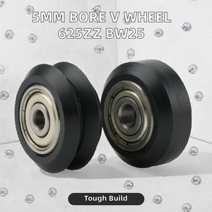 5มม. ลูกปืนเจาะร่องลึกสำหรับ V-Slot อะลูมิเนียมลูกปืน625ZZ 625-2RS ล้อ V-Slot 5มม. ตลับลูกปืนเม็ดกลม BW25ร่องลึก - Product Image 3