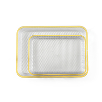 Vente flash - Décoration de mariage - Plat de présentation rond en plastique transparent de 13 pouces