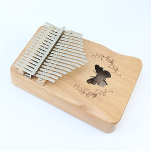 Kalimba 17 touches en bois pouce doigt Piano Instrument de musique Mbira <span class=keywords><strong>Sanza</strong></span> Kalimba acoustique - Product Image 1