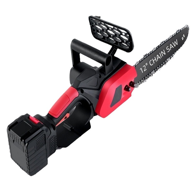 21V 1350W High-Power 12-Inch Mini Single-Hand Industrial DIY Electric Chainsaw with 0.325" Pitch Lithium Battery (OEM Available)