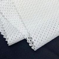 Hochwertiges 4-Wege-Stretch-Polyamid aus Nylon mit weißem, atmungsaktivem Sport netz für Unterwäsche shorts