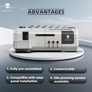 Maisons en capsule spatiale en acier personnalisables avec un design moderne, énergie solaire, caractéristiques écologiques pour les hôtels, les bureaux, les appartements, les halls - Product Image 2